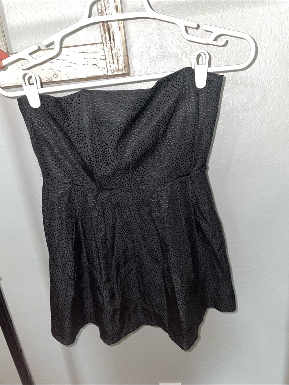 Strapless Black mini Dress